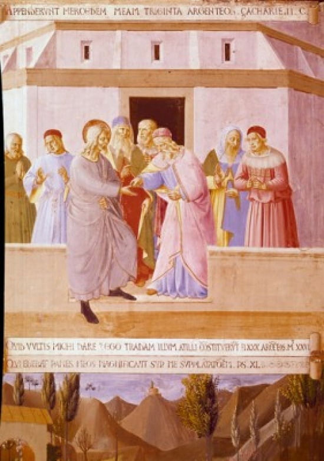 Saint Peter and Soldier by Fra Angelico 1438-1445 1387-1455 Italy Florence Museo di San Marco Canvas Art - Fra Angelico (18 x 24)