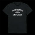 thumbnail image 1 of Saint Peters University Peacocks Distressed Arch College T-Shirt, Black - Medium, 1 of 1