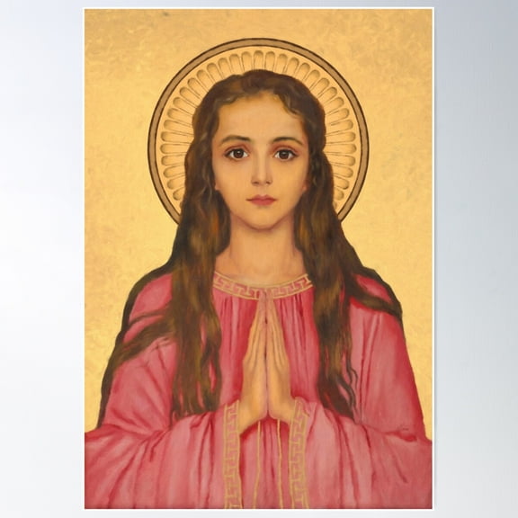 Saint Philomena Of Rome Poster Wall Art, Modern Wall Decor For Living Room Bedroom, 16x24 UNFRAMED