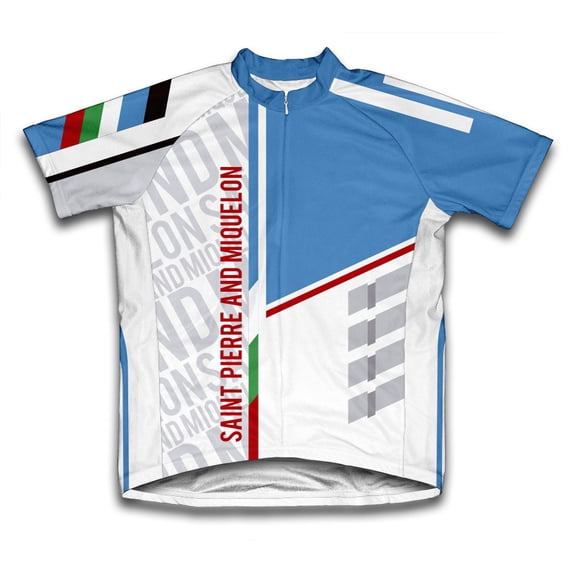 Saint Pierre And Miquelon ScudoPro Short Sleeve Cycling Jersey for Women - Size XL