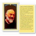 thumbnail image 1 of Saint Pio of Pietrelcina Laminated Catholic Prayer Holy Card with Prayer on Back, Pack of 25, 1 of 7