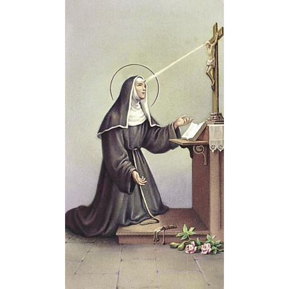 Saint Rita Paper Catholic Prayer Holy Card with Blank Back, Pack of 100 ...