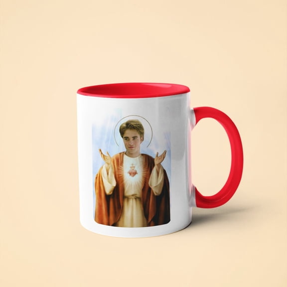 Saint Robert Pattinson Mug (Inspired) - Ceramic Mug - Ceramic Cup - Gift For Him - Gift For Her - Best Friend Gift - Gift under 10