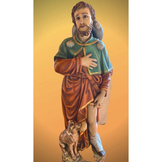 Saint Roch ( Patron of Plagues) Prayer Card