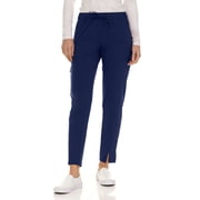Saint Scrubs Womens Straight Leg Pants   7 Pockets, Moisture-Wicking, Anti-Wrinkle, Tapered Fit Uniform Bottoms, Navy Medium