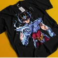 thumbnail image 1 of Saint Seiya T-Shirt knights Of the Zodiac Hyoga Ikki Shun Anime Manga Tee Unisex, 1 of 2