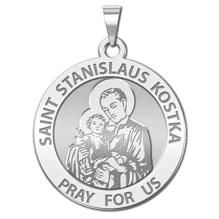 Saint Stanislaus Kostka - 1 Inch Size of a Quarter -Sterling Silver