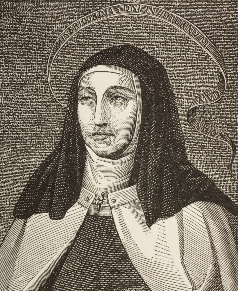 Saint Teresa Of Canvas Art - Ken Welsh Design Pics (13 x 16)