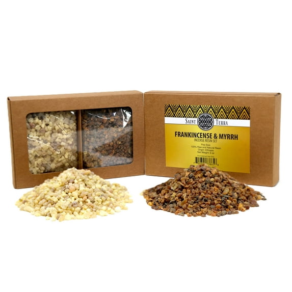 Saint Terra - Frankincense and Myrrh Resin Incense Set