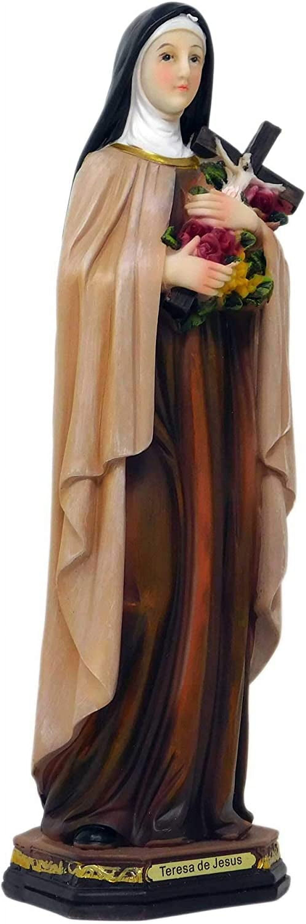 Saint Therese of Jesus Statue 12 Inch Tall Finely Detailed Resin ...