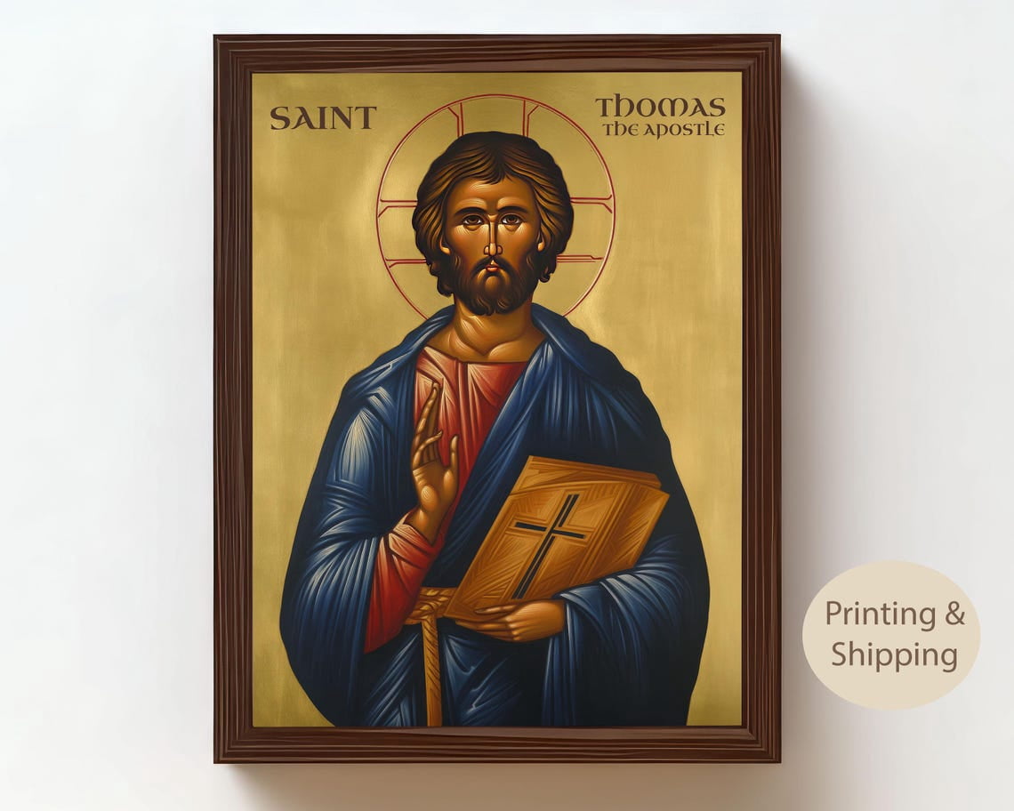 Saint Thomas The Apostle Icon Byzantine Religious Art Orthodox ...