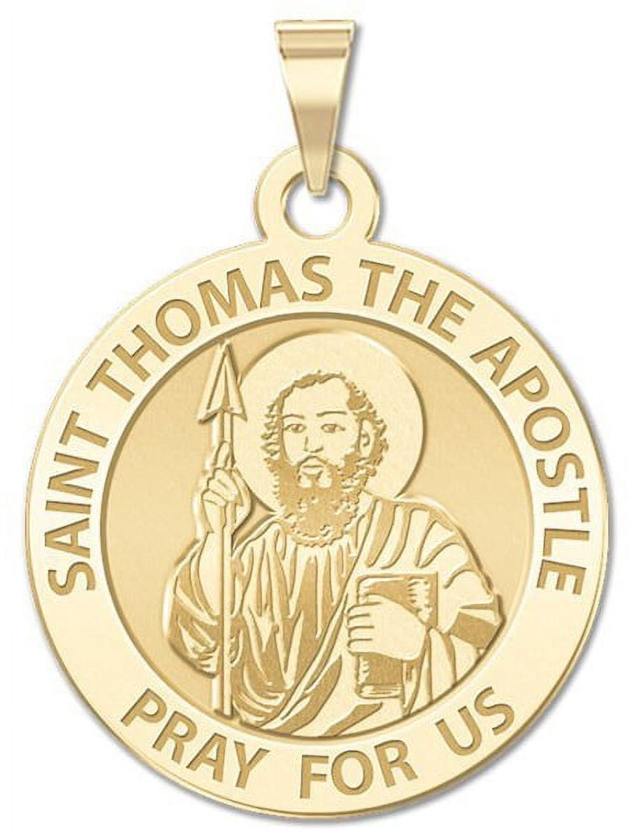 Saint Thomas the Apostle Religious Medal - 1 Inch Size of a Quarter ...