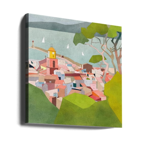 Saint Tropez Kopie2 Square 24x24 Canvas Corporate Office Art