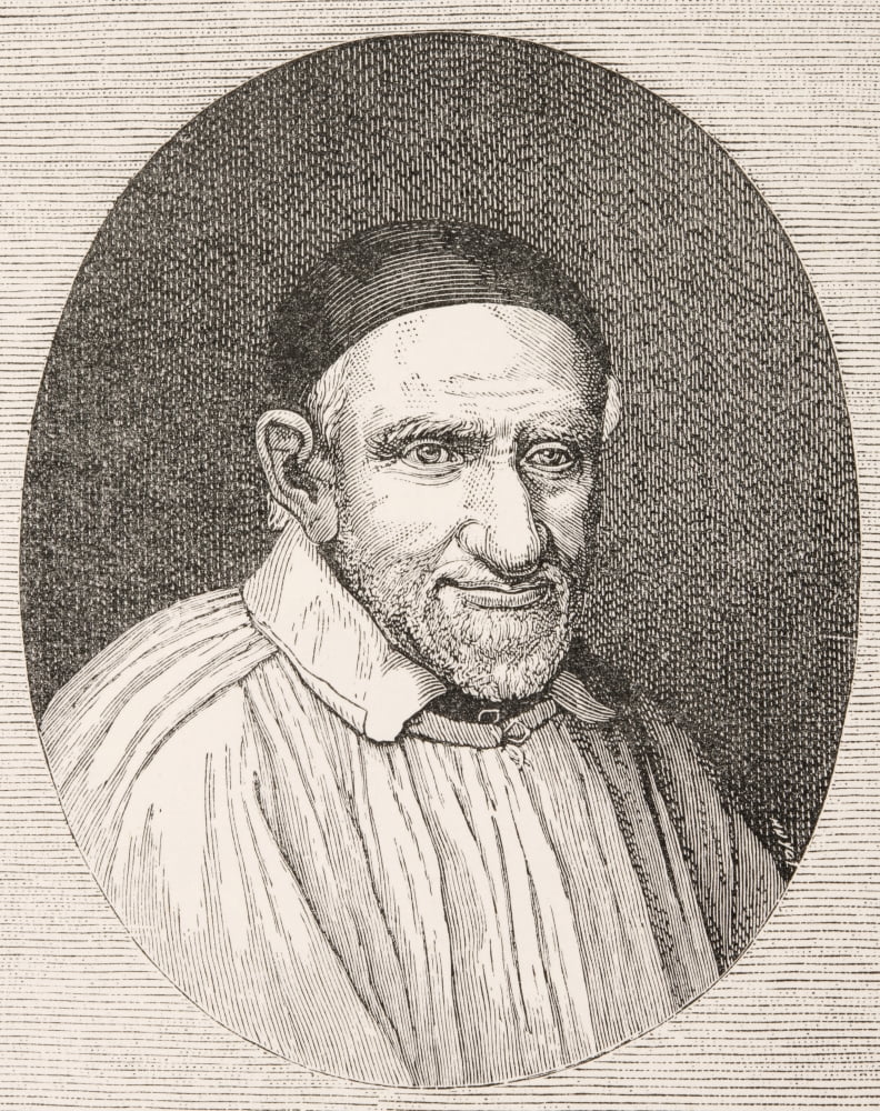 Saint Vincent De Paul 1581 Canvas Art - Ken Welsh Design Pics (26 x 32)
