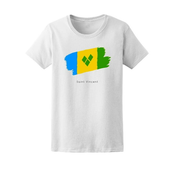 Saint Vincent Flag T-Shirt Men -Image by Shutterstock, Male Small