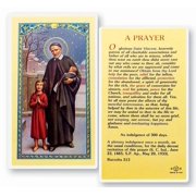 Saint Vincent de Paul Laminated Catholic Prayer Holy Card with Prayer on Back, Pack of 25