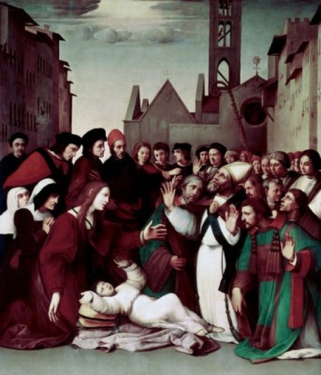 Saint Zenobio Domenico Ghirlandaio (1449-1494 Italian) Canvas Art - Piero della Francesca (24 x 36)