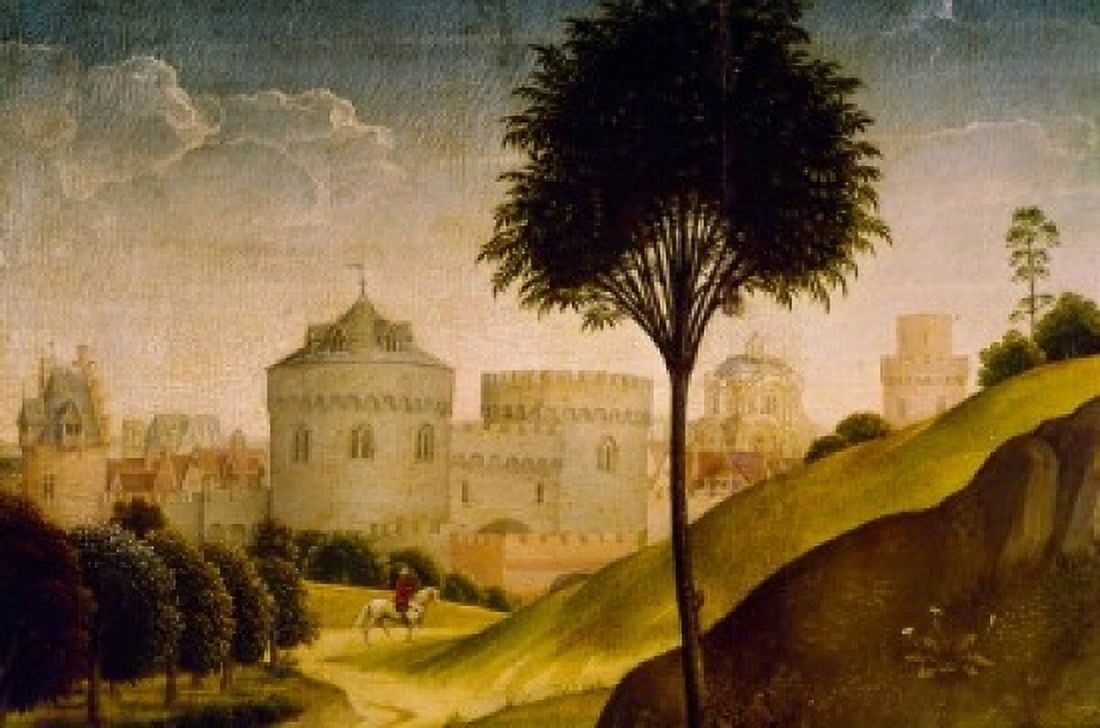Saint Zenobio by Domenico Ghirlandaio detail 1449-1494 Canvas Art - Domenico Ghirlandaio (24 x 36)