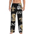 thumbnail image 1 of Saints Mens Lovers Pajama Pants Comfy Lounge Print Lounge Pants Drawstring Sleep Bottoms with Pockets M, 1 of 5