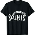 thumbnail image 1 of Saints Pride Football School Spirit Game Day T-Shirtmen and women can wear, black, white, gifts.S,M,L,XL,2XL,3XL,2261XL, 1 of 4