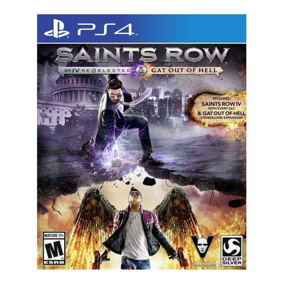 Restored Saints Row IV: Re-Elected & Gat Out of Hell Physical/PlayStation 4 Action & Adventure Fighting Game, Parental Controls