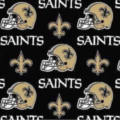 Saints Solid Cotton Fabric