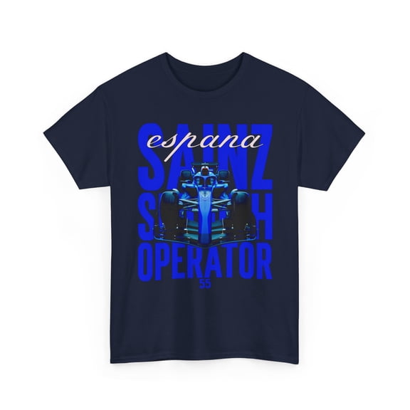 Sainz Smooth Operator T-Shirt | Inspired Spanish Racing Driver Tee (Navy, 2XL)