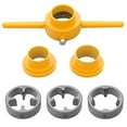 Saipe 6Pcs PVC Thread Maker Tool Pipe Threader Plumbing Tool Kit