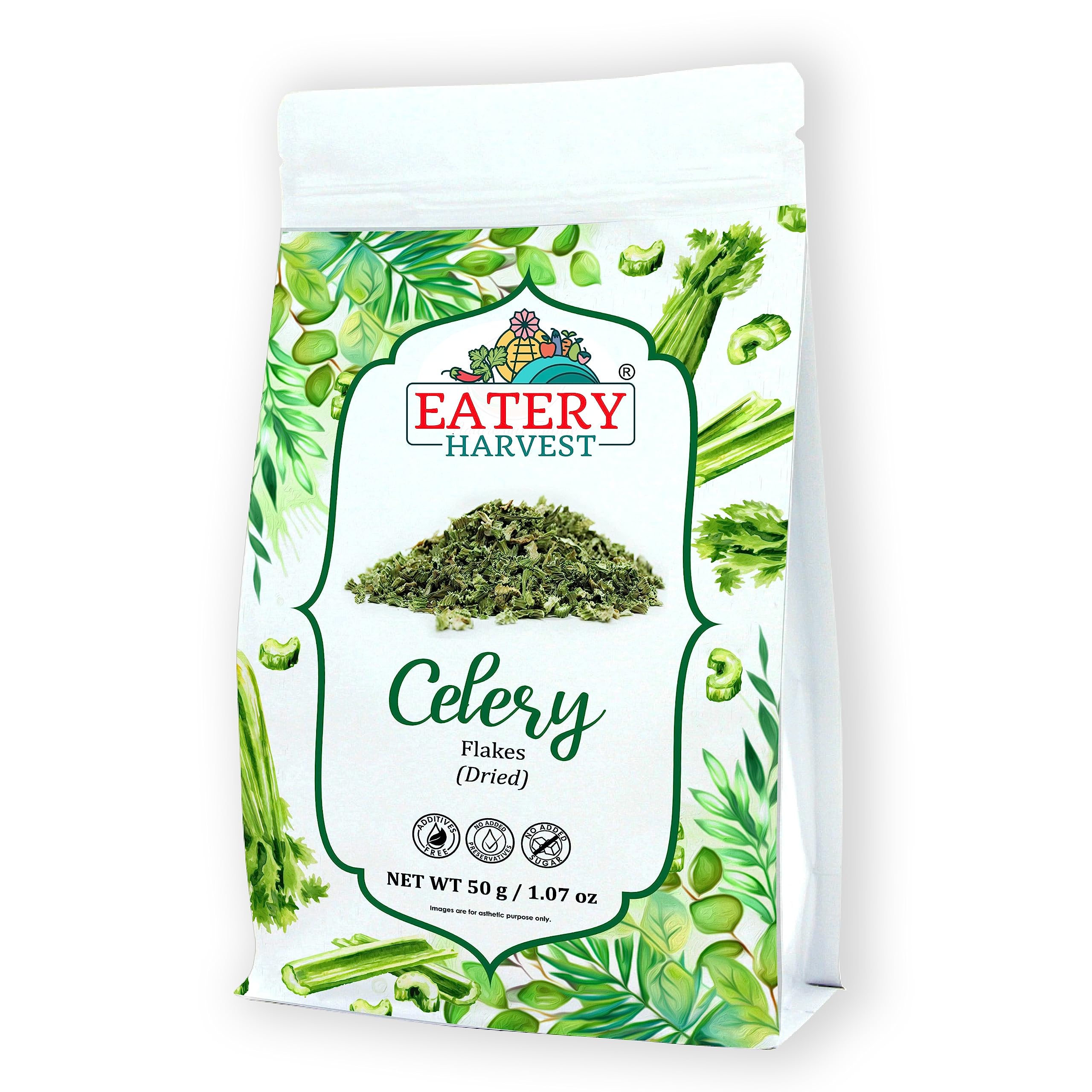 Saipro Nature Our Future Celery Flakes 50 G, Dried Celery Leaves For