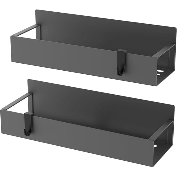 Saisi  2 Pack PVC Magnetic Fridge Shelf, Sturdy Holder For Kitchen & Laundry Room Storage