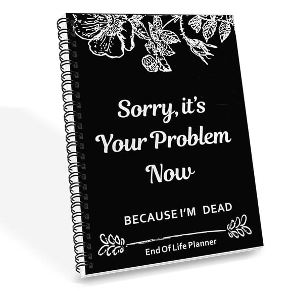 Saisi Spiral Notebook End of Life Planner Composition Notebook