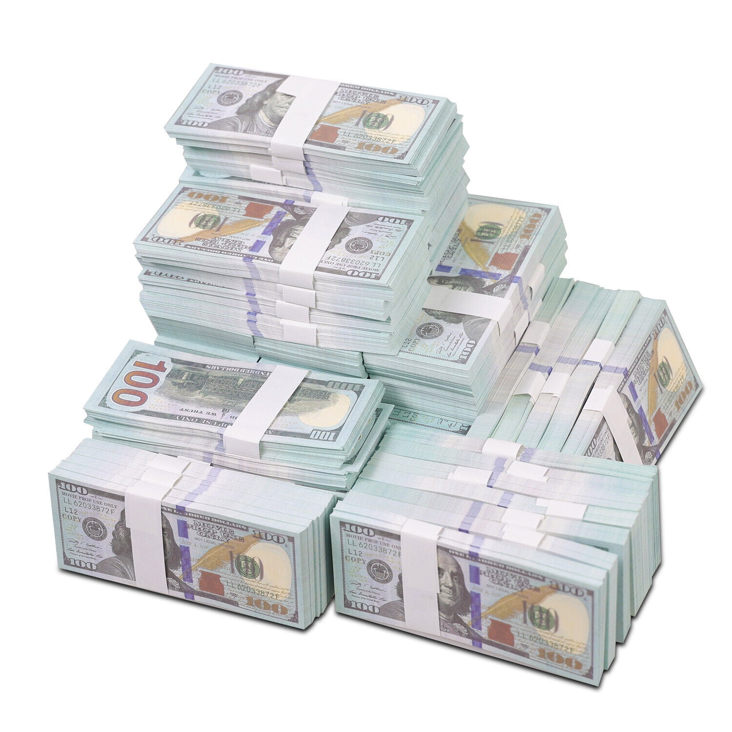 Learning Advantage One Dollar Play Bills - Set of 100 $1 Paper Bills 