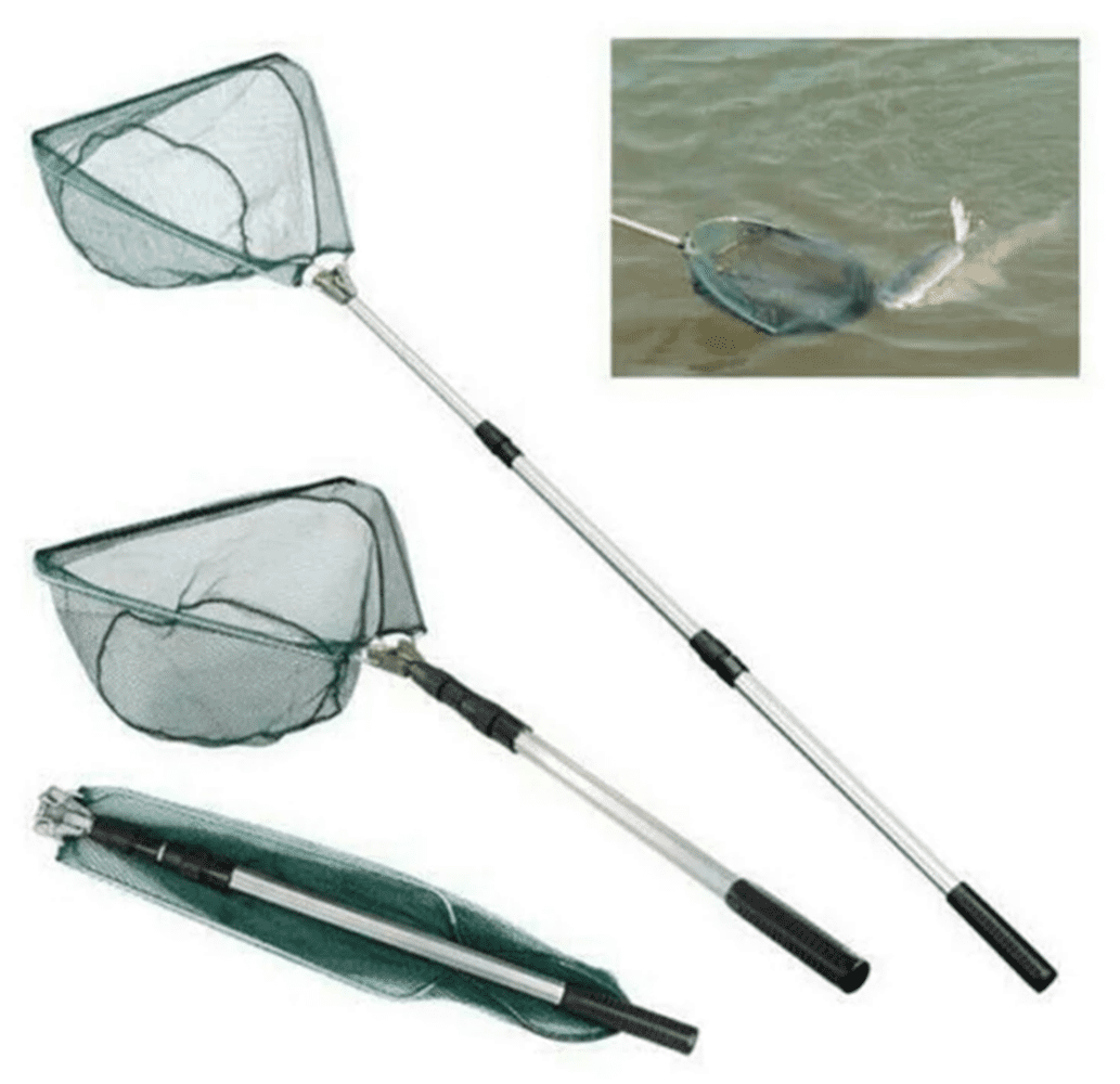 Saistore Telescopic Folding Aluminum Handle Fishing Landing Net 3