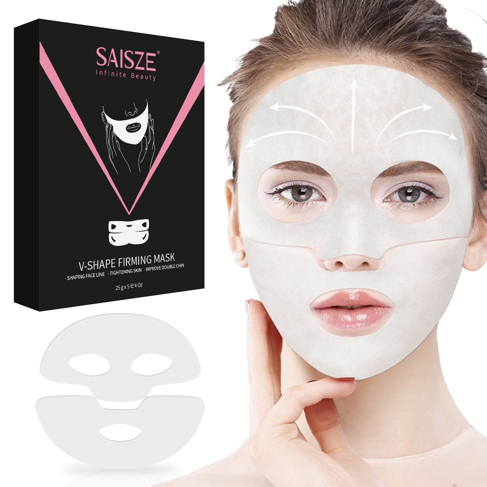 V Line Shaping Face Masks – Lifting Hydrogel Collagen Mask – Anti-Aging and  Anti-Wrinkle Band - Double Chin Reducer Strap - Contouring, Slimming and