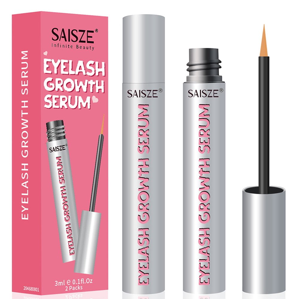 Saisze Eyelash Enhancer & Growth Booster, 2 Pack Lash Serum for Thick ...