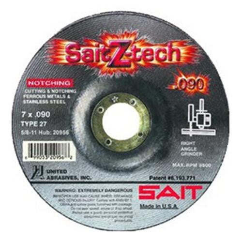 Sait 20945 6X.090X7/8 Z-Tech High Performance Cutting Wheel |Pkg.25