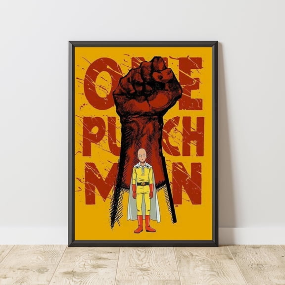 Saitama | One Punch Man | Manga | Anime | Japanese Manga Wall Art | Japanese Room Decor | Anime Gift