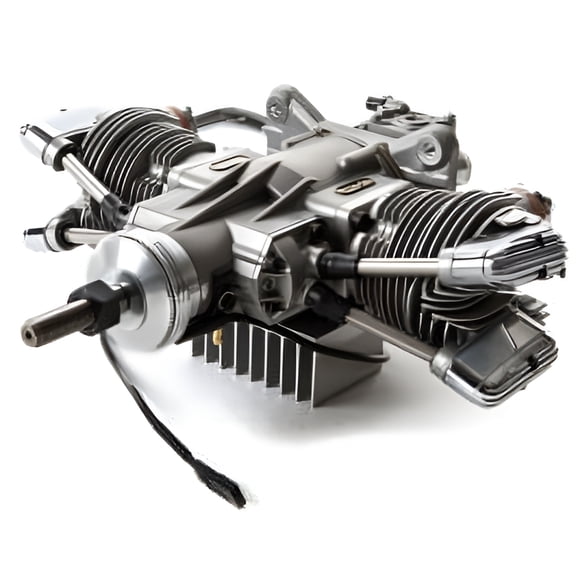 Saito Engines 61cc 4-Stroke Gas Twin Engine CC SAIEG61TS Gas Engines 4 Stroke Airplane