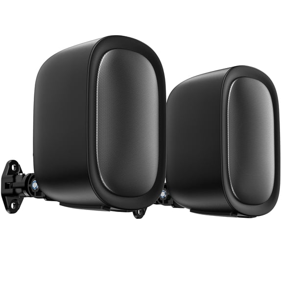 Saiyin Outdoor Indoor Speakers, Passive Stereo Speakers, Home Theater Surround Sound Speakers with Marine Grade Waterproof and Wall Mount Brackets for Patio, Garage, Home Surround System
