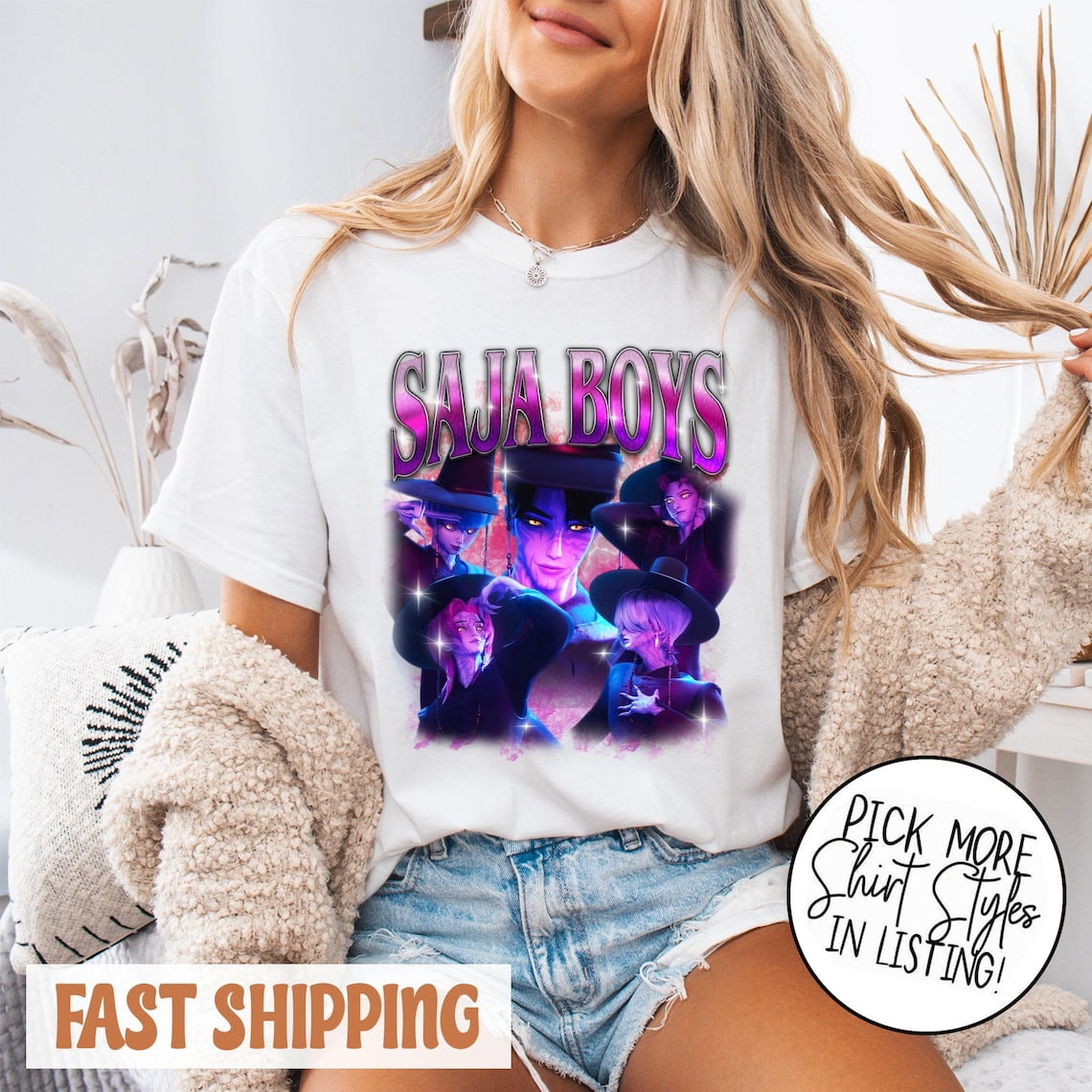 Saja Boy Demon Hunters Movie Jinu Leader Shirt, Kpop Demon Hunters T ...