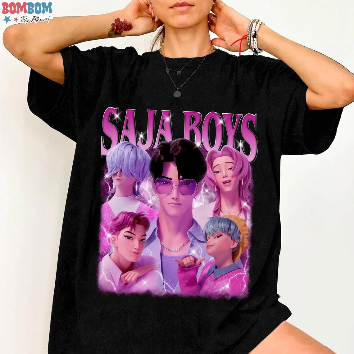 Saja Boys Kpop Demon Hunters Tshirt, Saja Boys Shirt, Demon Hunter ...