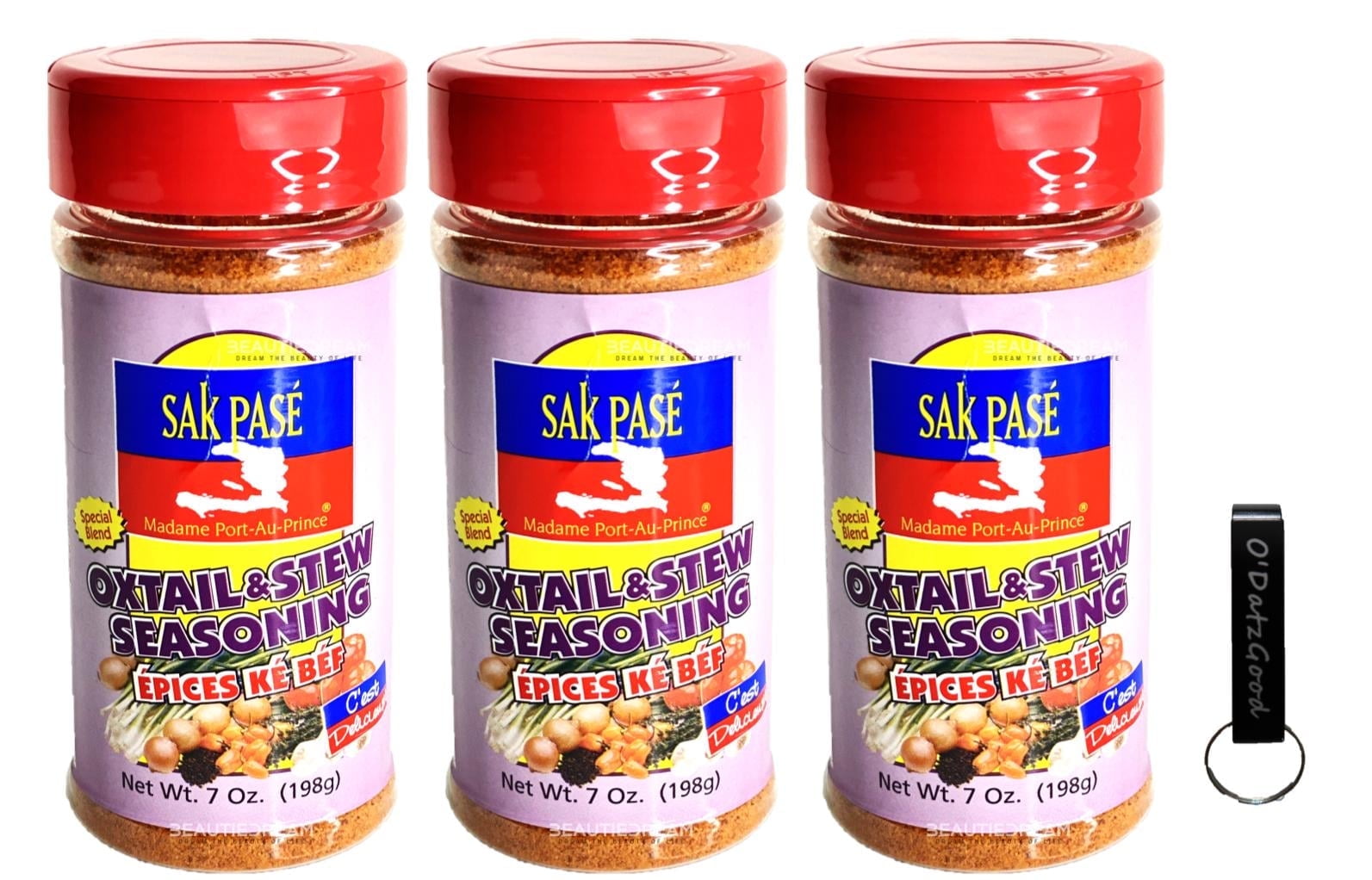 Sak Pase Oxtail Seasoning  7 oz (198g) Pack of 3 Packaged w/ ODatzGood