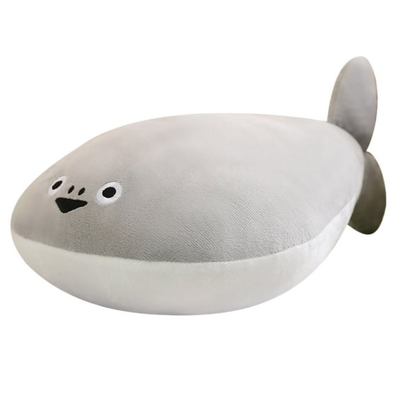 Sakabambanis Fish Pillow Toy Huggable Marine Creature Soft Squeaky Cushion for Home Cozy Comfort Adorable Stuffed Animal