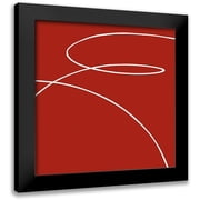 Sakai, Takashi 12x12 Black Modern Framed Museum Art Print Titled - MEDITATION II