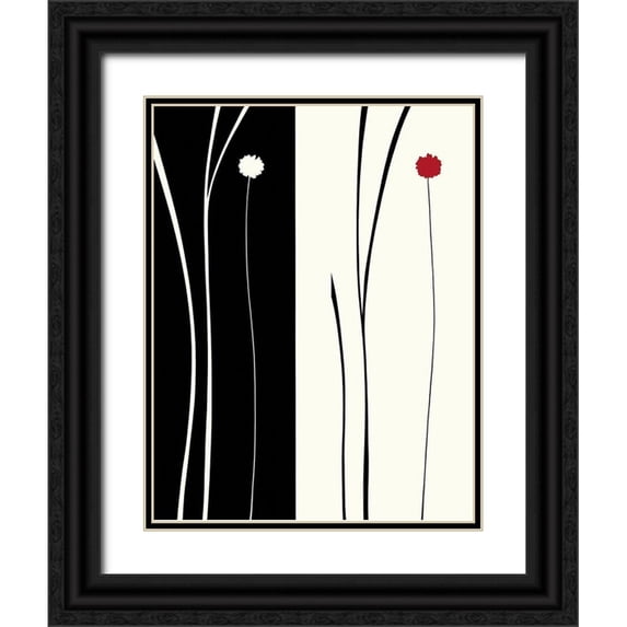 Sakai, Takashi 15x18 Black Ornate Wood Framed with Double Matting Museum Art Print Titled - TRANQUIL GARDEN II