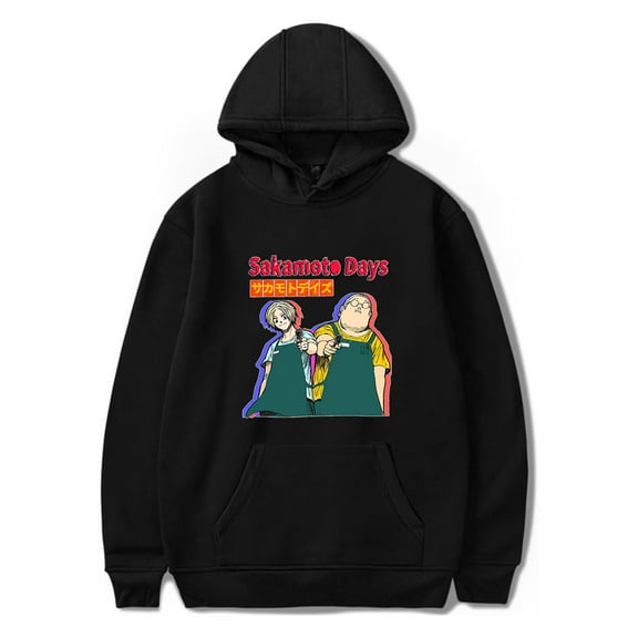 Sakamoto Days Anime Hoodie Pockets Drawstring Unisex Merch Hooded Sweatshirt Fashion Clothing