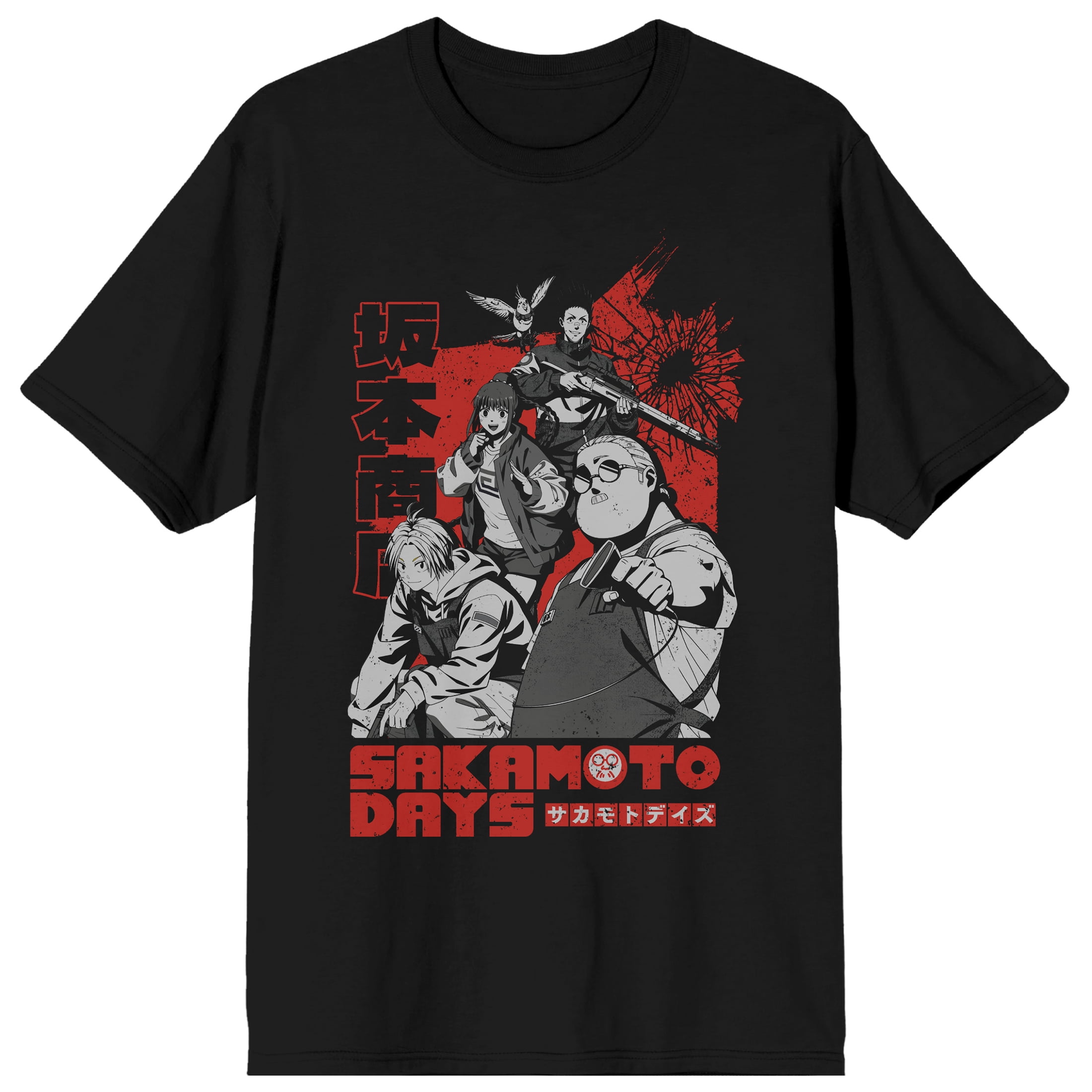 Sakamoto Days Favorite Characters Men's Black Short Sleeve Tee