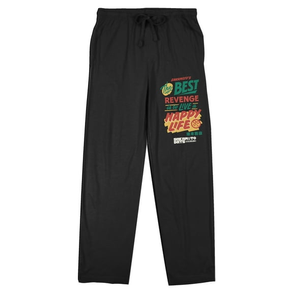 Sakamoto Days Happy Life Women's Black Sleep Pajama Pants-Small