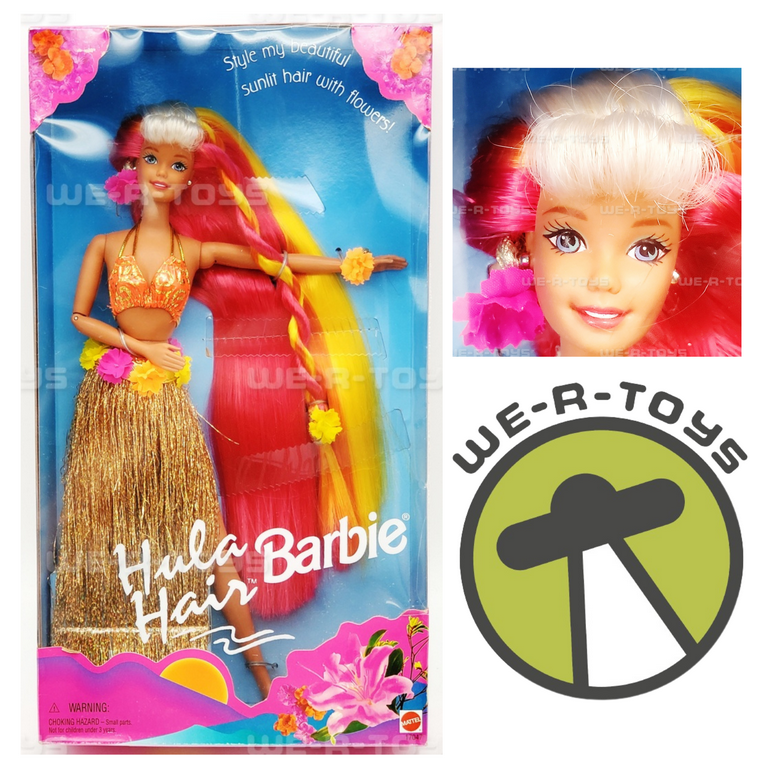 Hula Hair Barbie Doll 1996 Mattel 17047 Walmart