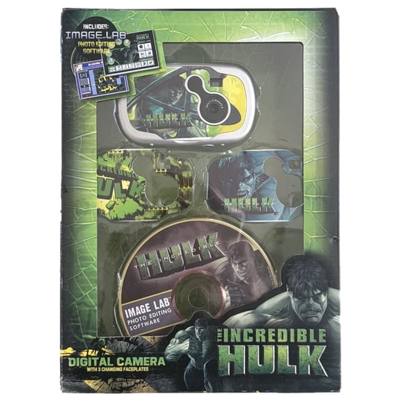 Sakar The Incredible Hulk Kids Digital Camera with 3 Face Plates